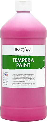 Handy Art metallic gold tempera paint in a 16 oz pint squeeze bottle with flip cap - view 4