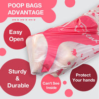 Joyeux 240 Count Ocean Scent Dog Poop Bags Rolls, with Dispenser - 180 Count (Pack of 1) / Pink - image 3