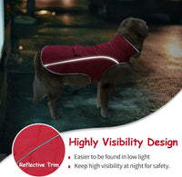 Malier Dog Coat Warm Dog Winter Coat - Red / XX-Large - image 4