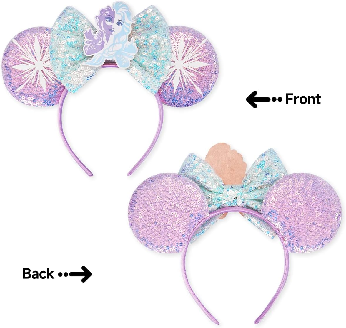 RAZKO Mouse Ears Headband - Elsa Purple - image 4