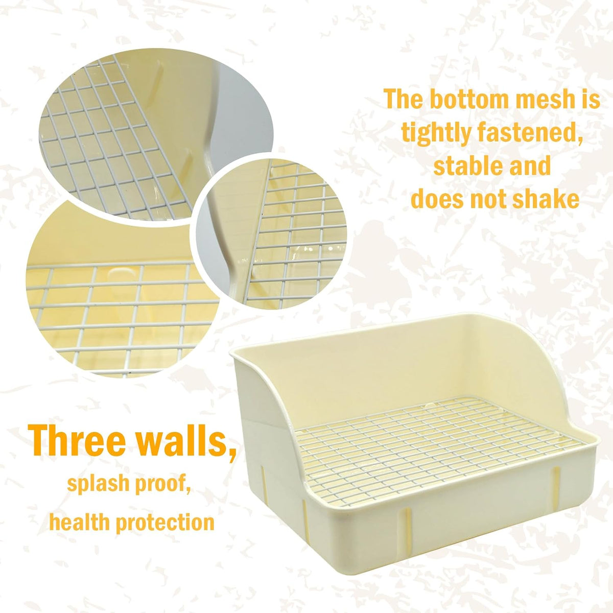 12Pcs Rabbit Litter Box for Cage - 【White】 - image 4