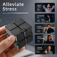 InfinityCube Fidget Toys for Kids and Adults - Metal Black Style / 1 - image 3