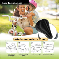 TCheung gel seat cushion for 9x6 inch kids bike seats with outdoor cover - view 7