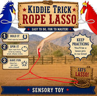 Made in USA, Children’s Cowboy Kiddie Trick Rope Lasso Pre-Tied - Classic White - image 2