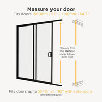 Hakuna Pets V2 Patio Pet Door Screen Insert Panel for Sliding Doors - Large / Black - image 3