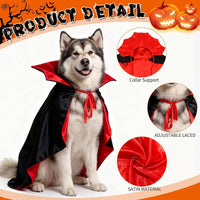 OLANRUN Dog Costumes, Dog Halloween Costumes Vampire Cloak - X-Large - image 2