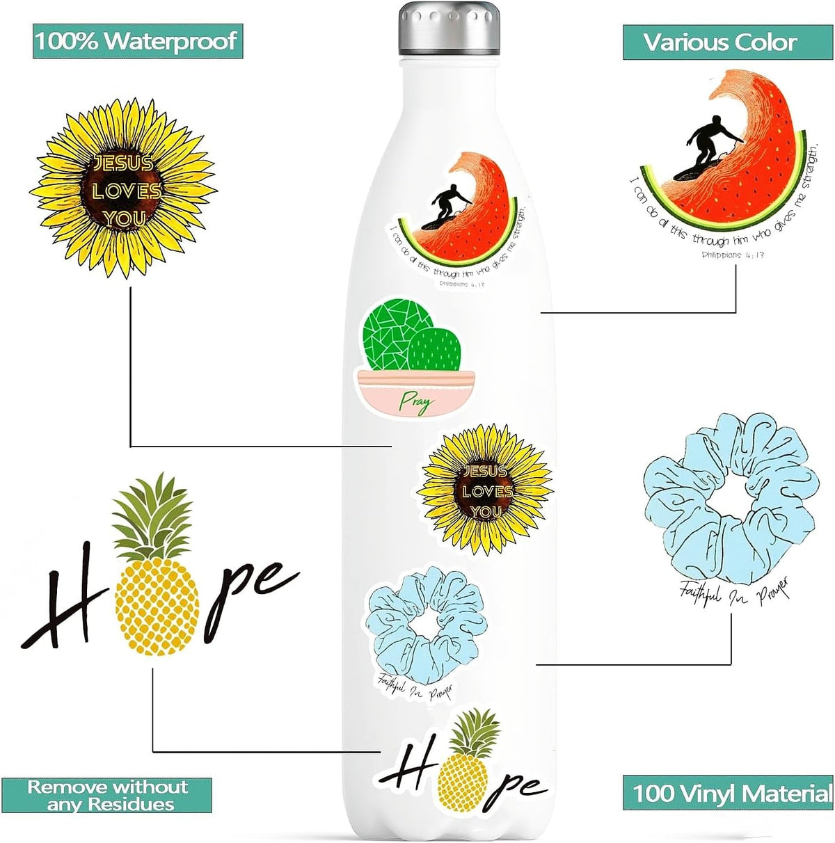 150 Sheets Halloween Stickers for Kids - Cute 200pcs - image 4