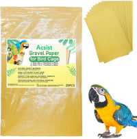 10PCS Gravel Paper for Bird Cage - 17”x 11”-20PCS