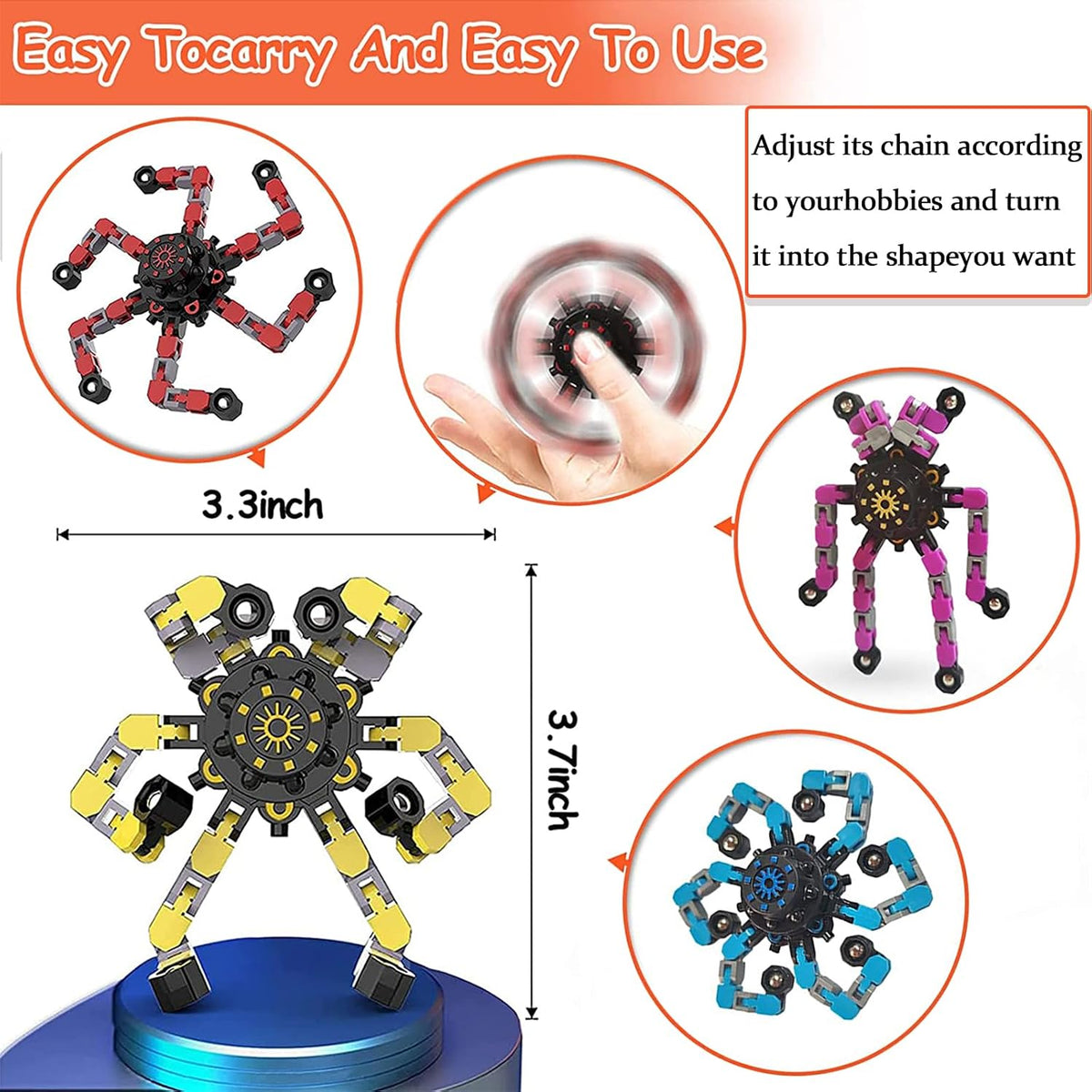 12 Pack Funny Sensory Fidget Toys - Multicolor - 12pcs - image 4