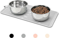 Pet Placemat for Dog and Cat - Light Grey