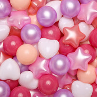 TRENDPLAY ball pit balls in star, heart and round shapes with pastel colors - view 7
