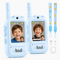 Video Walkie Talkies for Kids - Blue-Blue