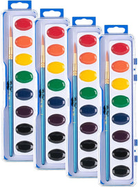 Mr. Pen, Washable Watercolors, 8 Colors with Paint Brush - 8 Pack