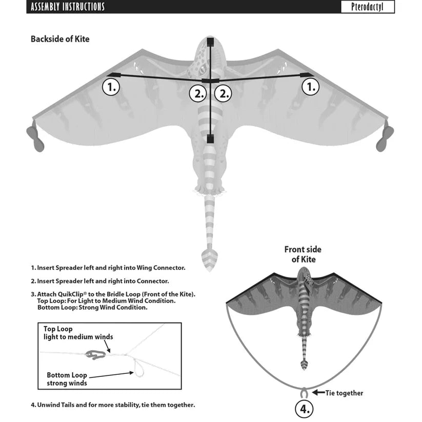 Fantasy 70 inch Wingspan Nylon Pterodactyl