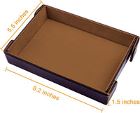 SIQUK magnetic folding dice trays in red and royal blue PU leather with velvet lining - view 11