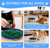 Snuffle Mat for Dogs, Adjustable Interactive Puzzle Toy - Green-48 cm - image 4