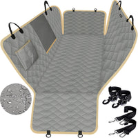 Lassie Dog Car Seat Covers for Back Seat with 2 Seat Belts - Gray / Truck