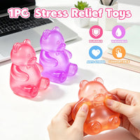 Bear Squishy, Stress Bear Taba Squishy - Purple - image 4