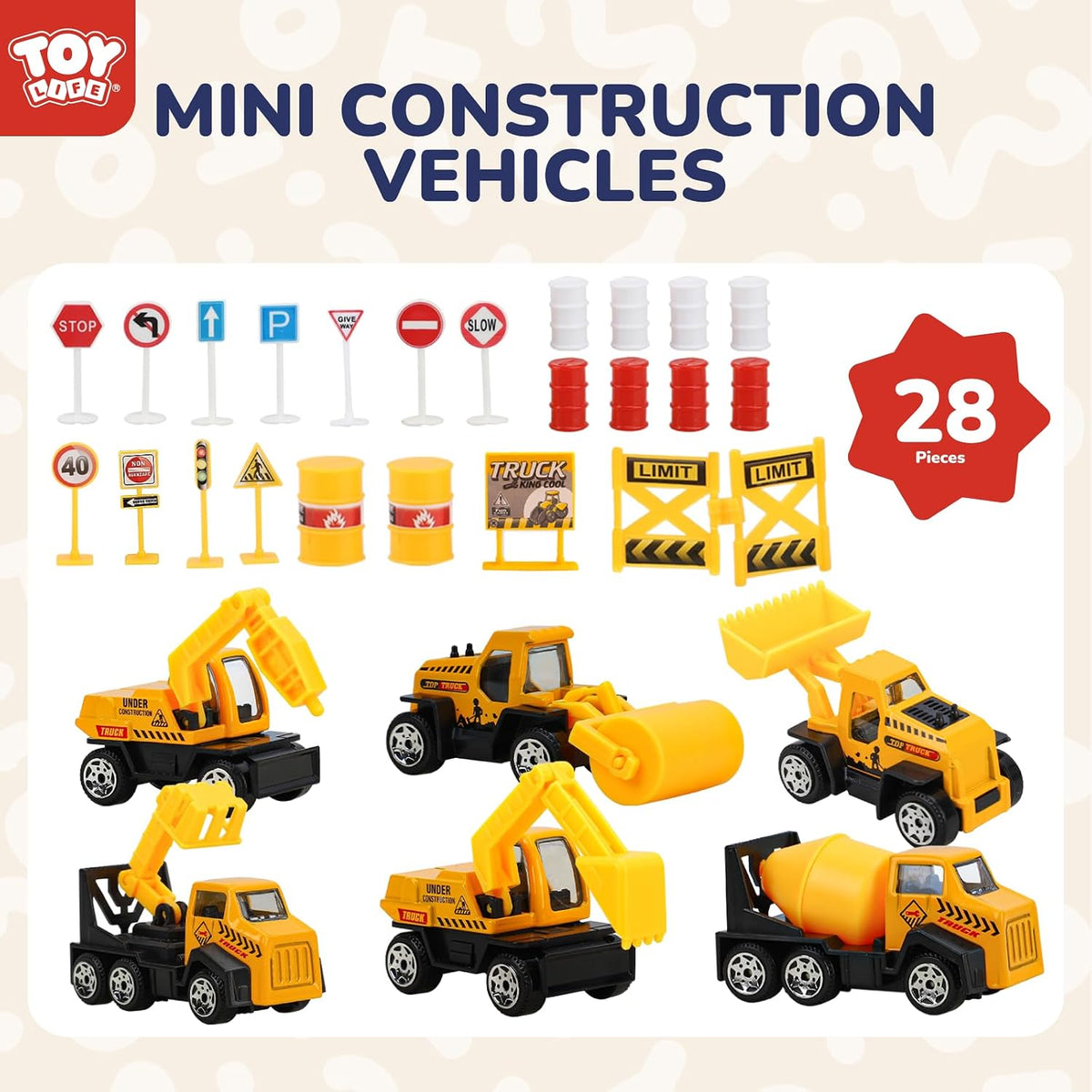 TOY Life 28 PCS Construction Toys for boy Age 3-5 - 28 Pcs - image 2