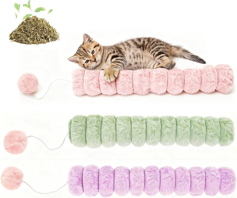 14.6in Extra Long Cat Kicker Toy 3PCS, Cat nip Toys for Cats – Essentials for Cats - Quiet 3pcs