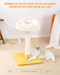 Cat Tree, Cloud Cat Tower with Soft Bed - 28" with Scratching Post - image 2