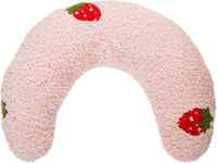 Cat Calming Pillow for Indoor Pet Soft Fluffy Neck Pillow – Essentials for Dogs - Pink / Strawberry
