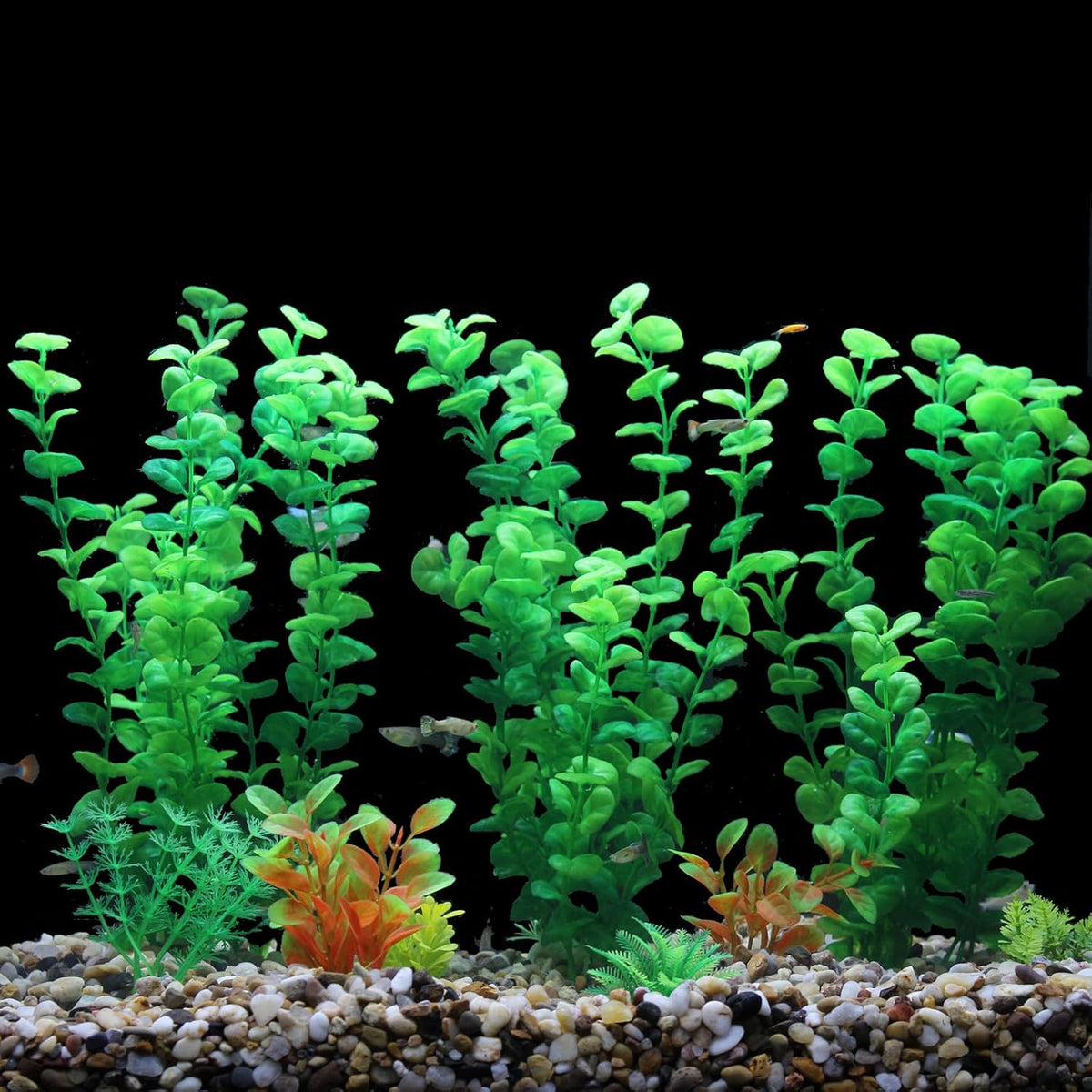 AQUANEAT Artificial Fish Tank Plants - Light Green - image 2