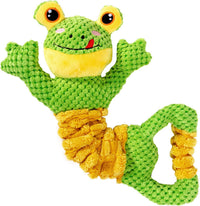 Tug of War Dog Toy, Crinkle Dog Toys for Large Dog - Frog