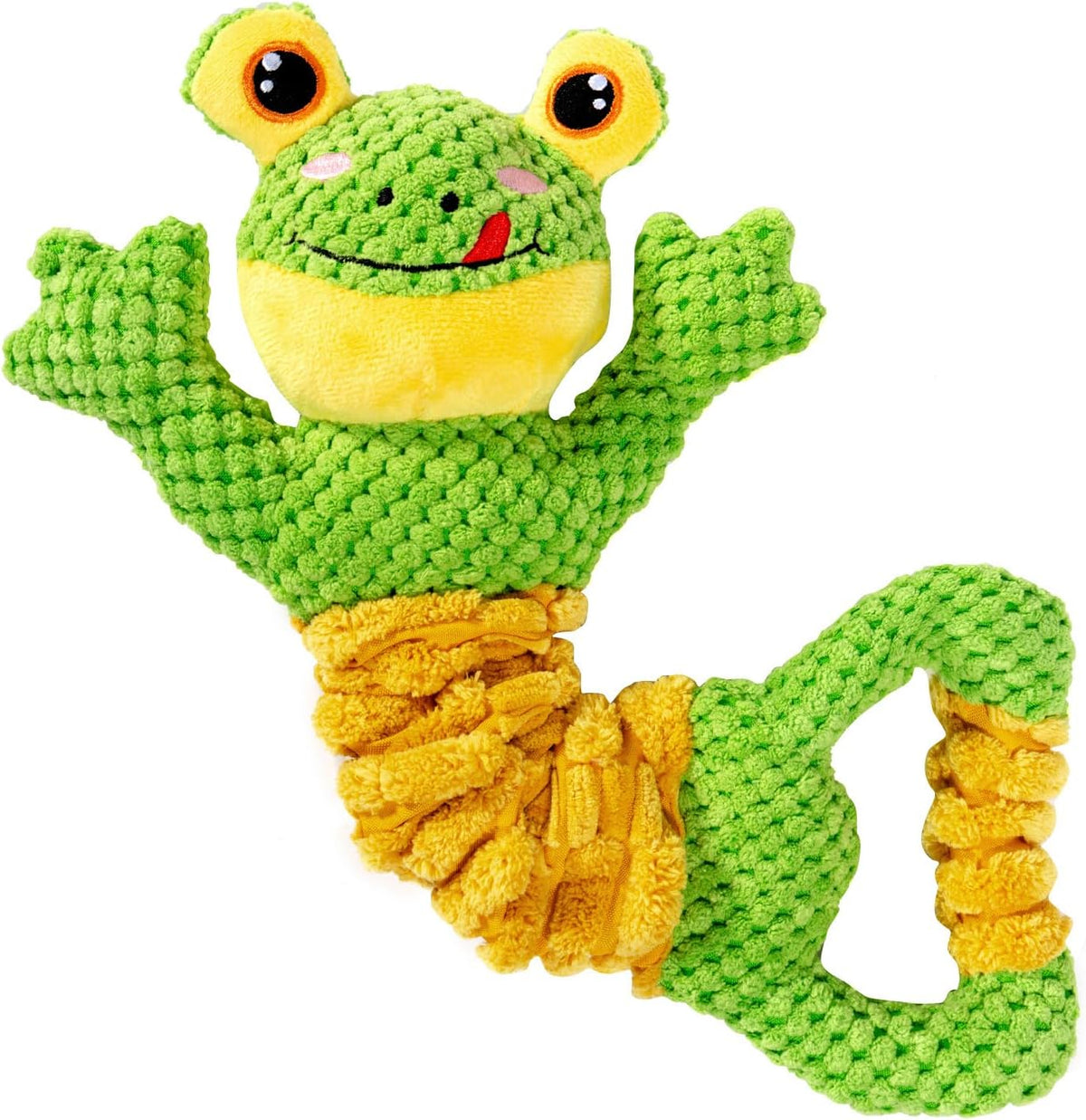 Tug of War Dog Toy, Crinkle Dog Toys for Large Dog - Frog