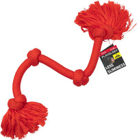 Playology Tug Rope Dog Toys for Large Dogs, Peanut Butter Scent - Mega / Beef