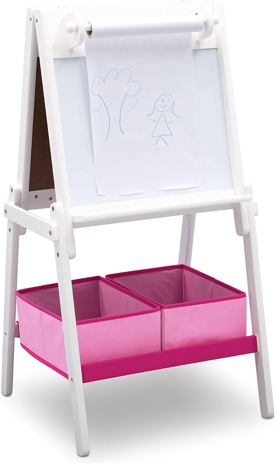 Delta Children MySize Kids Double-Sided Storage Easel -Ideal for Arts