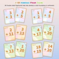 Alened addition and subtraction flash cards with rings and dry-erase markers - view 16