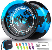 MAGICYOYO V12 Finger Spin Yoyo - Black Blue