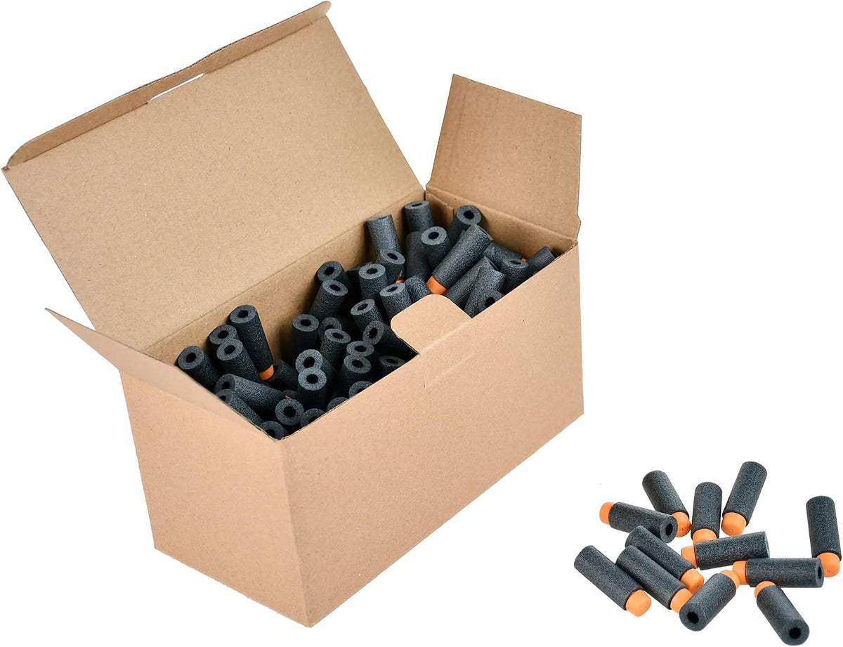 JGCWorker 200pcs 2nd Generation High-End of Half-Lenth Soft Dart - Black Orange - image 2