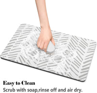 Dog Food Mats for Floors Absorbent, Pet Cat Food Mat - XL(24"×32") / 02-White - image 3