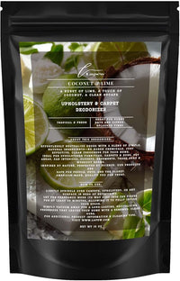 Coconut & Lime Carpet Freshener Powder: Powerful Odor Eliminator for Home, Upholstery Deodorizer, Carpet Deodorizer, Pet Urine, Cat Litter Box - Coconut Lime Verbena Fragrance