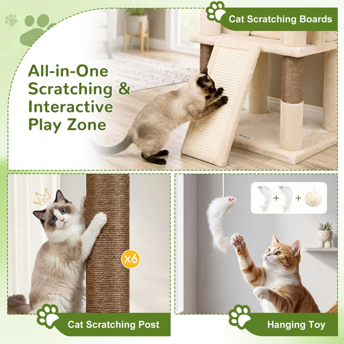 Globlazer Cat Tree for Large Adult Cats - XXL / Beige - image 3