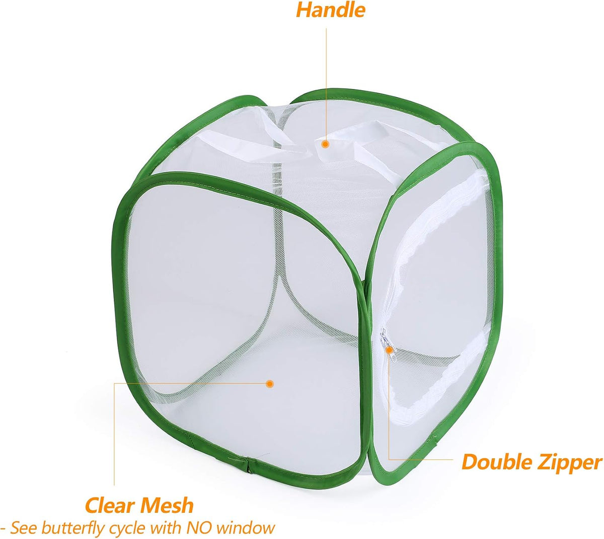 Butterfly Habitat Insect Cage, Full Mesh - 12" x 12" x 12" - image 2