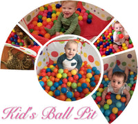 EocuSun Kids Ball Pit Large Pop Up Toddler Ball Pits Tent - Blue - image 4