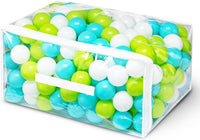 Hovenlay 100 ball pit balls in red, yellow and blue with clear storage bag - view 4