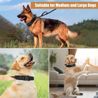 Tactical Dog Collar - Dog Collar with Control Handle for Medium Large Dogs – Essentials for Dogs - Black Set / XL - image 2