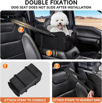 Center Console Dog Car Seat for Small Dogs - black - image 3