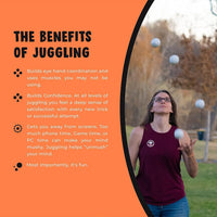 Zeekio Lunar set of 3 UV reactive six-panel juggling balls - view 21
