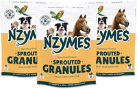 Nzymes® Sprouted Granules 2LBS (3 Pack) for Dogs, Cats, Horses, and Companion Pets. Raw Super-Food Protein and Antioxidant Nutrition. - 220 Servings - Made in The USA