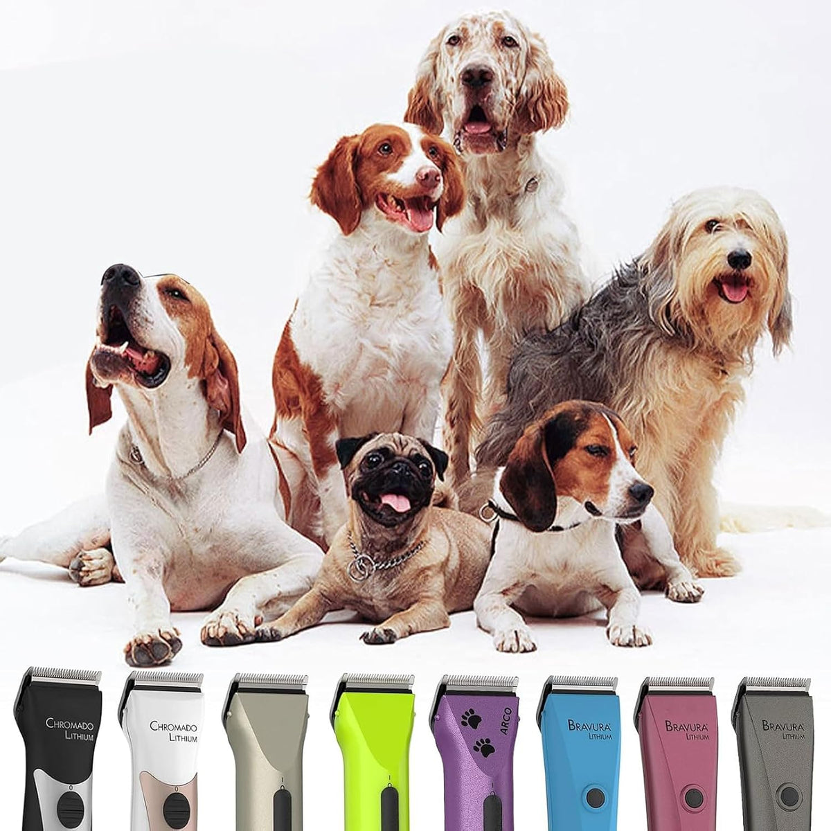 3Pcs 5-in-1 Adjustable Pet Clipper Blades - BLACK-22 - image 2