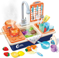 CUTE STONE Color Changing Kitchen Sink Toys - Dark Blue