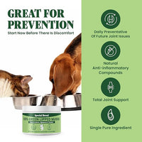 Green Lipped Mussel Powder for Dogs & Cats - 100% New Zealand Green Lipped Mussels - Natural Hip & Joint Supplement for Joints, Tendons, Ligaments, Muscles - 50 Grams - Up to 166 Servings