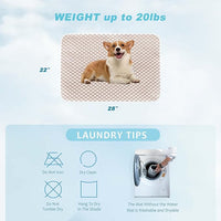 MICROCOSMOS Pet Cooling Mat & Sleeping Pad- Breathable Bubble Surface, EZ Clean. Keep Cooling for Pets, Kids and Adults in Summer.(Brown, 28" x 22")