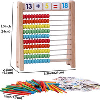 Wooden Abacus for Kids Math with 100 Beads - image 4