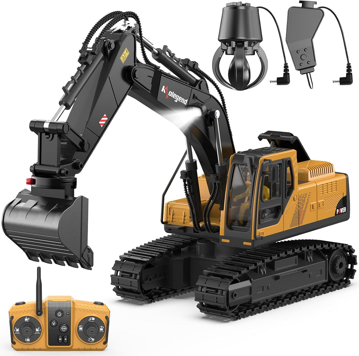 kolegend 3 in 1 Remote Control Excavator Toy 14 Channel RC Excavator - Small